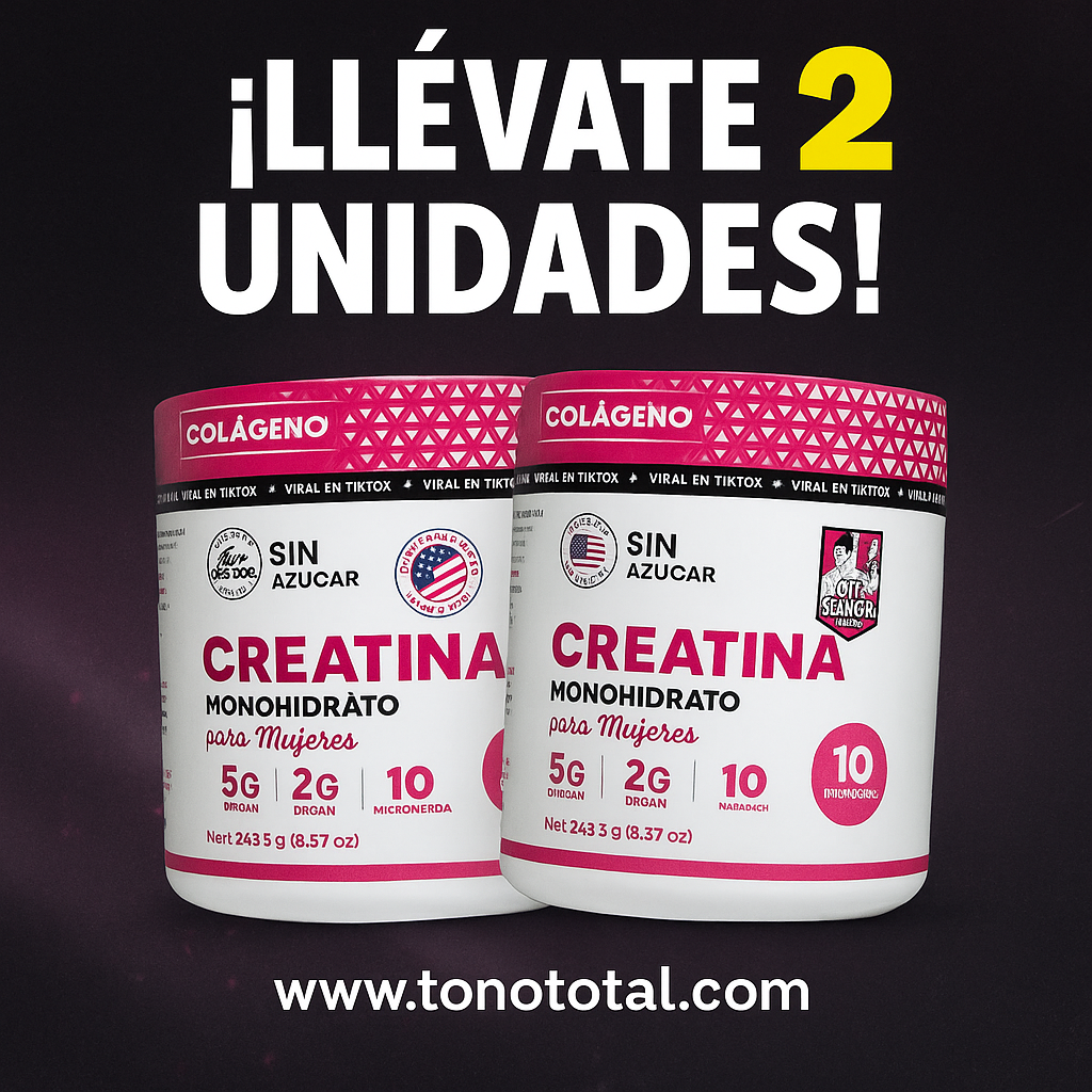 CREATINA MONOHIDRATADA FOR WOMAN X2