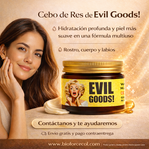 Cebo de Res de Evil Goods! 100 ml - Hidratante Natural