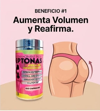 3. PEPTONAS GLUTEO UP- “Glúteos Firmes, Redondos y Visiblemente Más Tonificados”