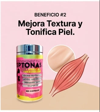 3. PEPTONAS GLUTEO UP- “Glúteos Firmes, Redondos y Visiblemente Más Tonificados”