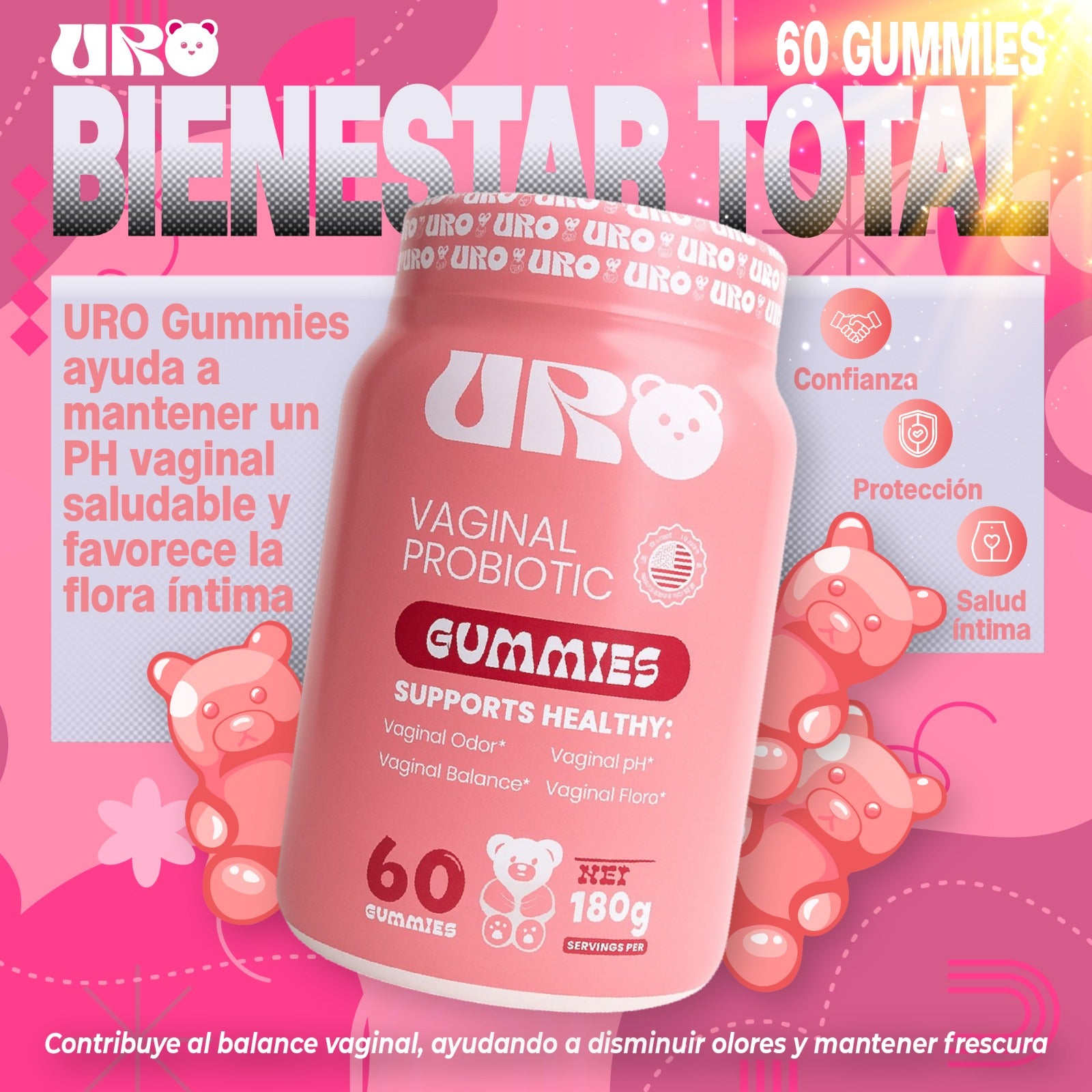URO Gomitas Envase de 60 y Obsequio