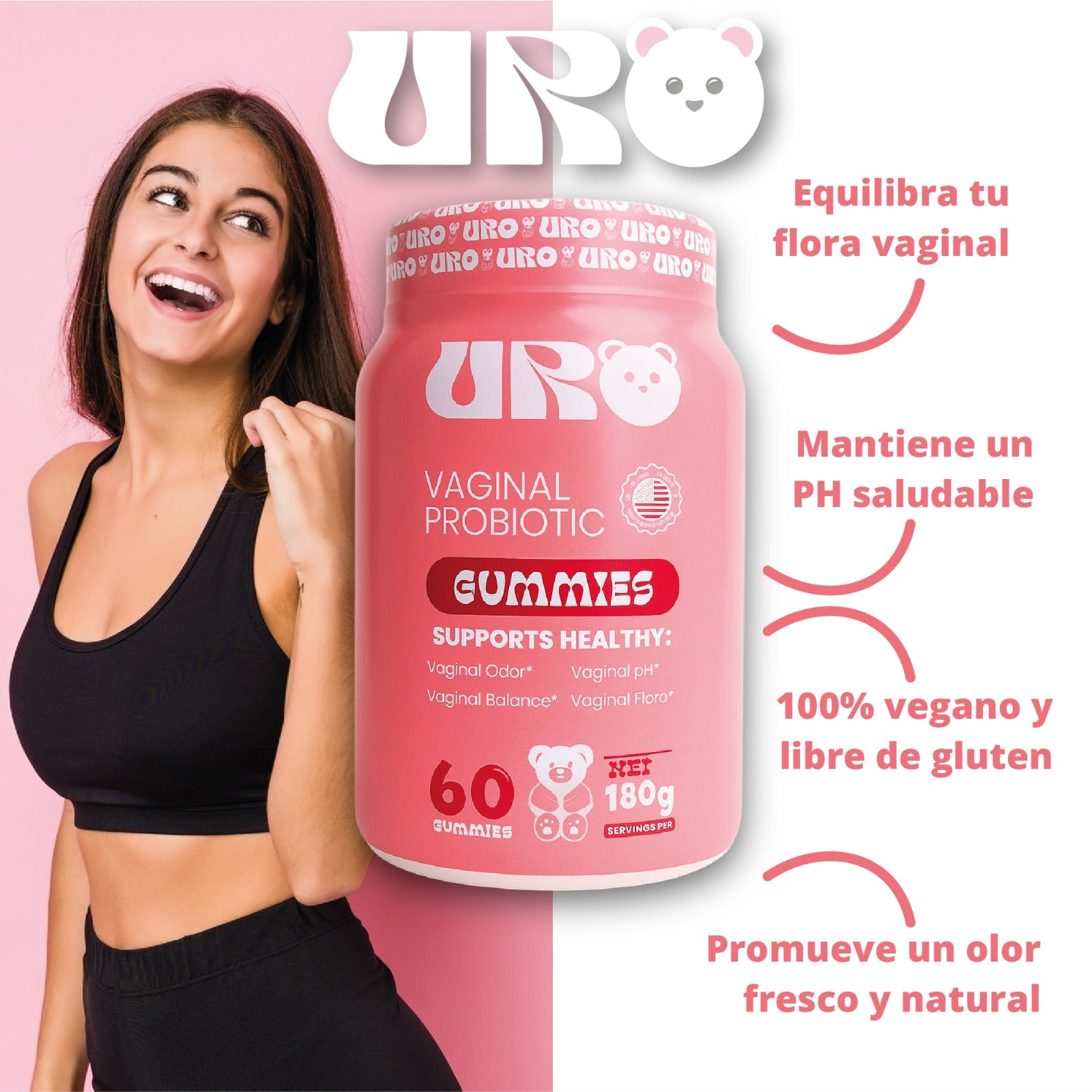 URO Gomitas Envase de 60 y Obsequio